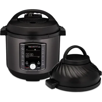 Image Air Fryer and Electric Pressure Cooker Combo with Multicooker Lids that Air Fries,Steams,Slow Cooks,Sautés,Dehydrates&More