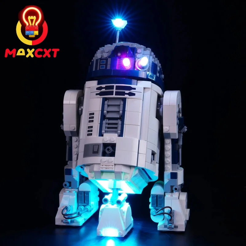 MAXCXT LED Light Set For LEGO Star Wars 75379 R2-D2 DIY Decorative Lamp With Battery Box Not Include Lego Building Blocks