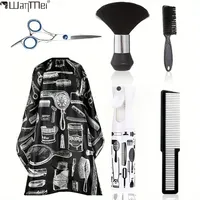 3/6PCS Professional Waterproof Hairdressing Cape Salon Smock for Haircut Hair Color Nylon Neck Bib Barber Cloak for Women Men