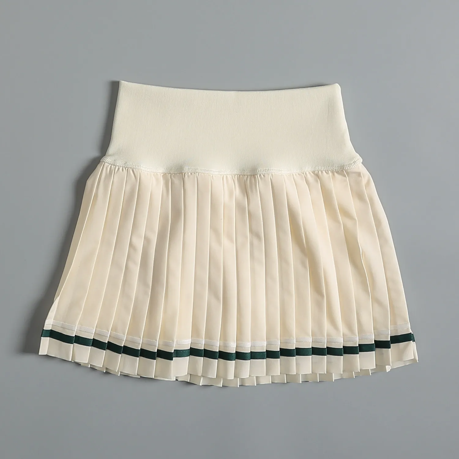 Anti-exposure cycling sports skirt for women in summer high-waist slim yoga fitness pleated skirt quick-drying running tennis