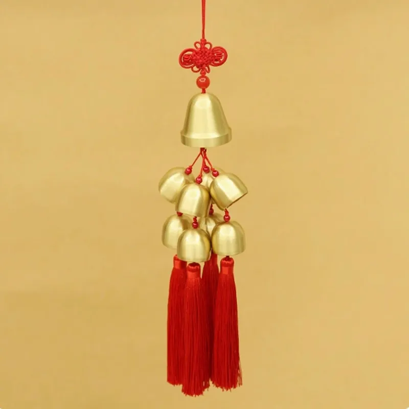 1 Big 8 Small Bell Rings Per String Chinese Knot Decorate Retro Hanging Home/Office/Car Ornaments Wind Chimes