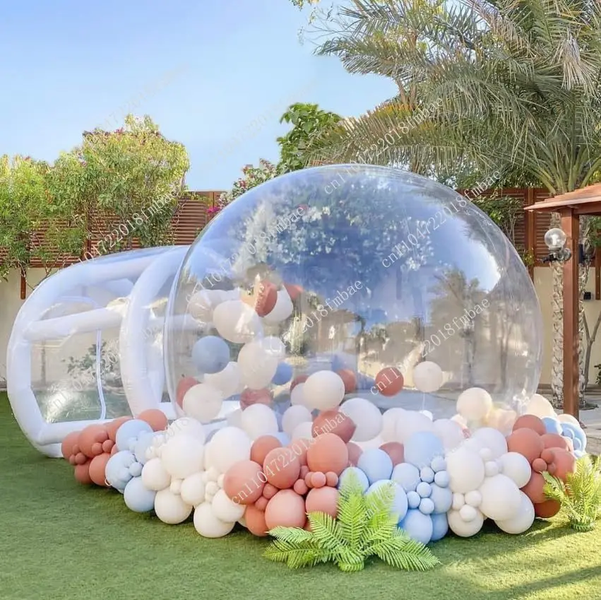 Inflatable balloon house PVC waterproof transparent camping dome high quality inflatable bubble bounce house tent