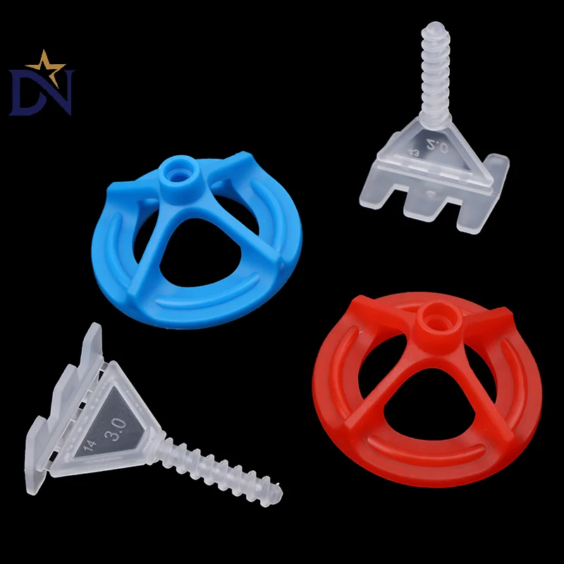 50/100PCS Tile Laying Wall Floor Fixing Construction Tools Ceramic Tile Leveling System Clips Spacers Straps Spiral Wadge