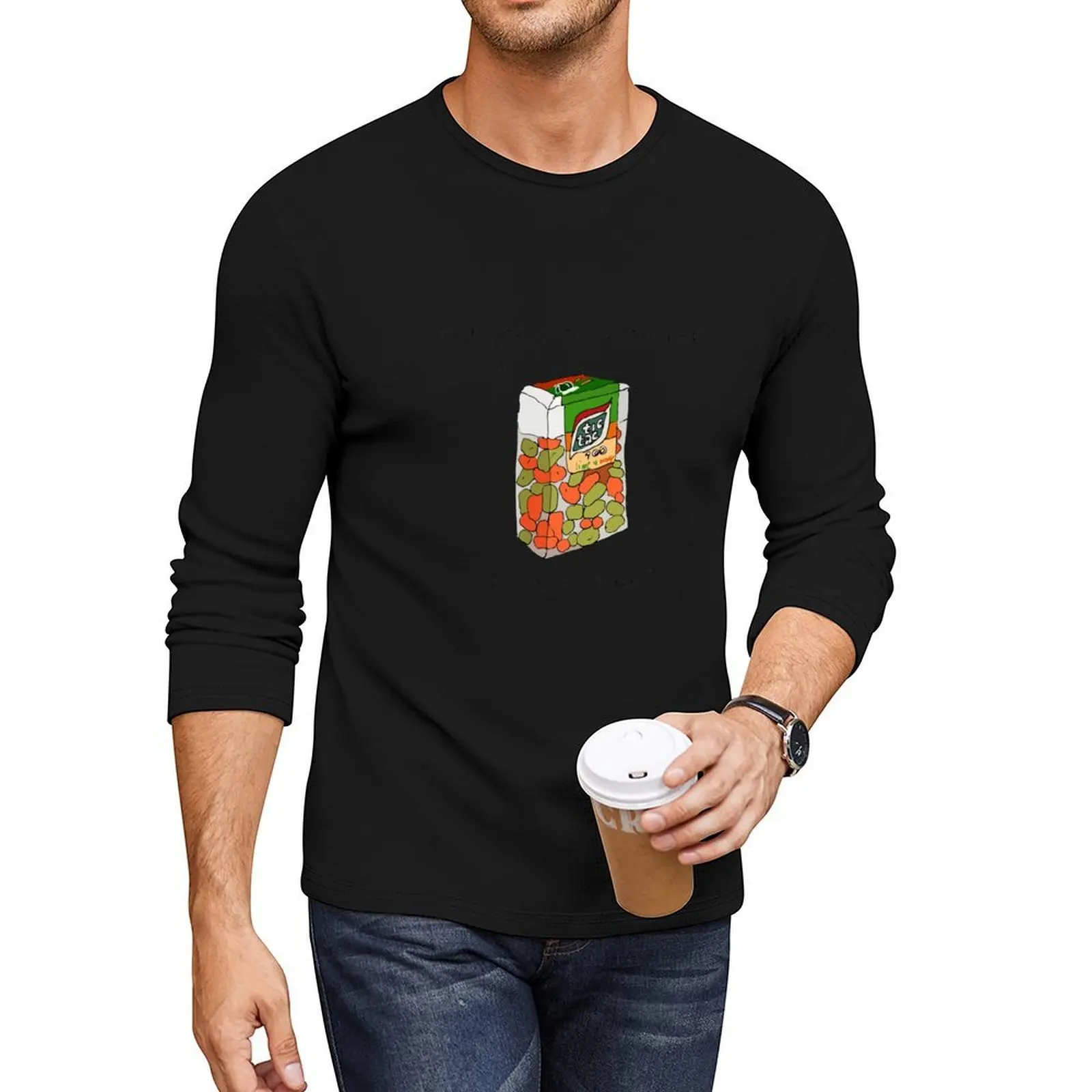 Did she just shake her Tic Tacs at me? Long T-Shirt black t shirt cute clothes kawaii clothes Tee shirt fitted t shirts for men