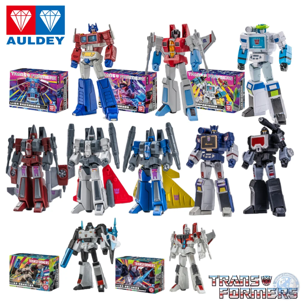 

ADLDEY Transformers AAM Model Kit Decepticons Megatron Optimus Prime Starscream Hyper-Articulated Action Mech Product Figure Set