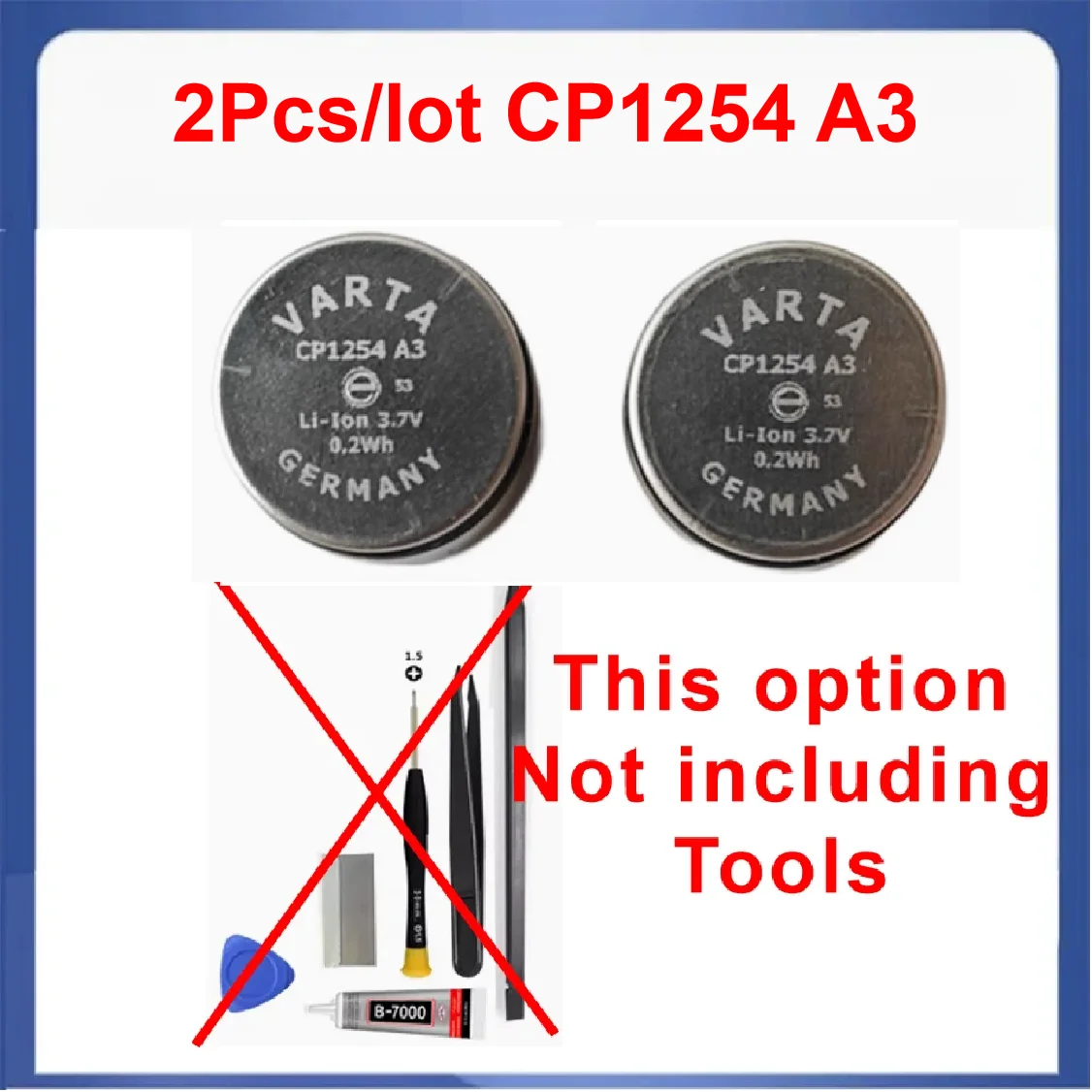 2 Teile/los CP1254 A3 100% Original Neue 60 mAh CP1254 3,7 V Bluetooth TWS Kopfhörer Batterie Kondensator