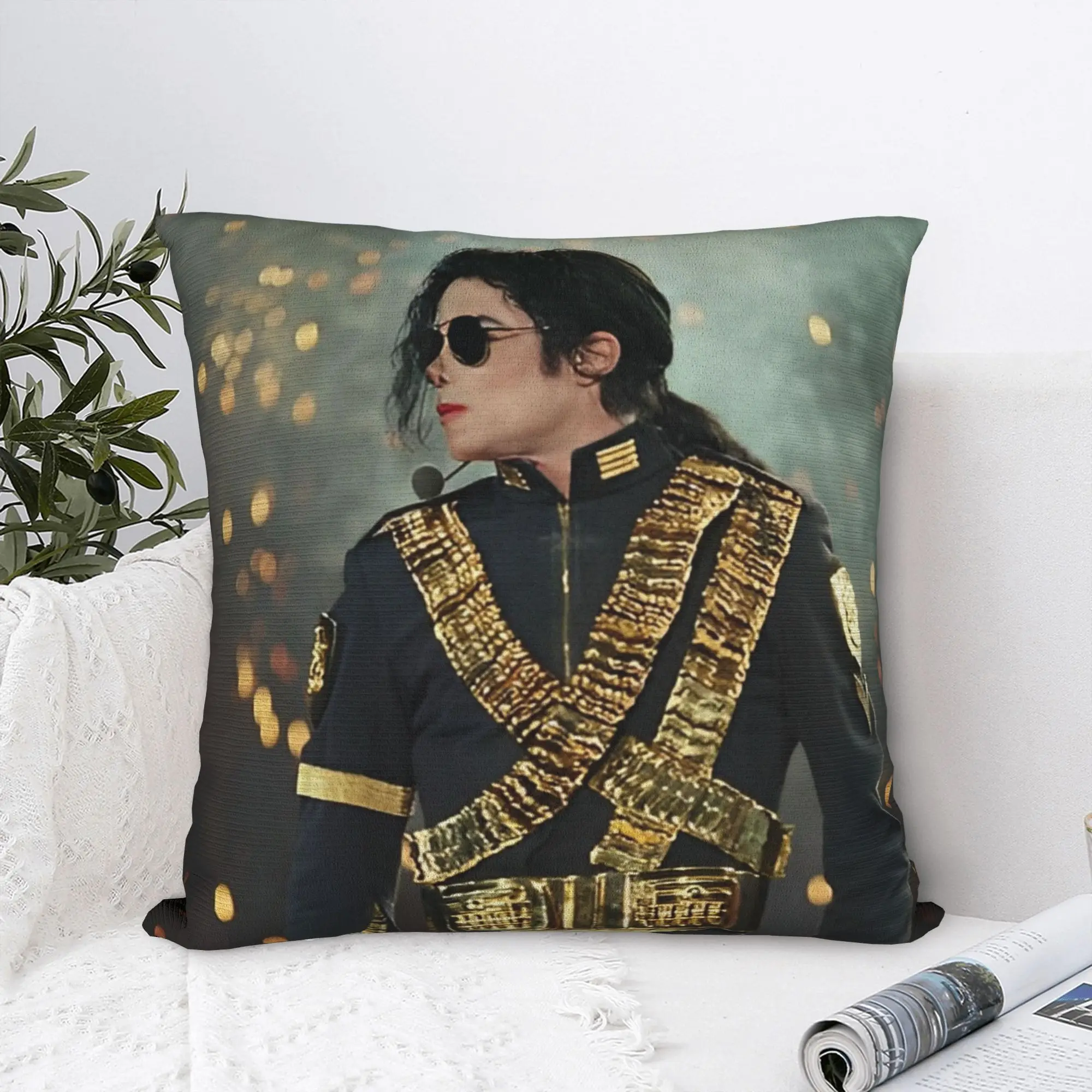 261 MJ Dangerous Tour Square Pillow Cases Cushion Covers Custom Zipper Decorative Pillowcase for Car 18