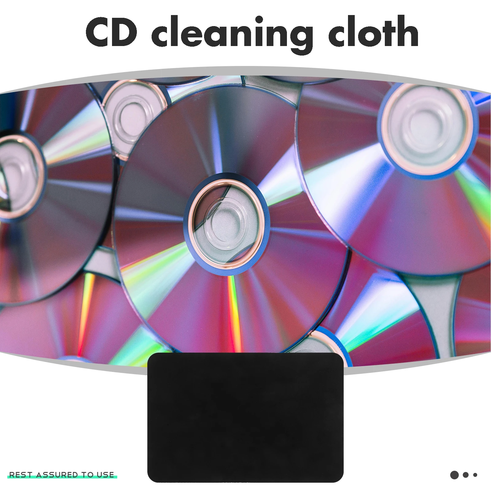 

5pcs Vinyl Record Cleaning Cloth Cd Album Cleaner Turntable Dust Remover Cloth Portable Washable Lightweight Durable For Record
