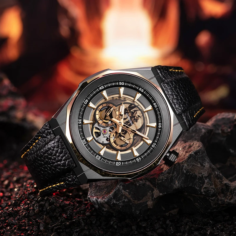 WM Horloge Automatische Mechanische Horloges Waterbestendig Klassiek Casual Zakenman Horloge Welly Merck Horloge moyu02M