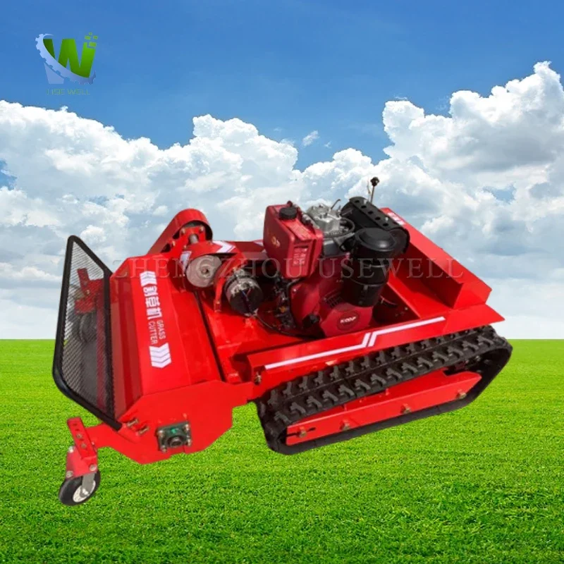 Fully Automatic Remote Control Intelligent Crawler Orchard Grass Smart Cutting Weeder Weed Whackers Lawn Mower Lawnmower