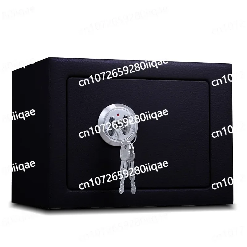 Fireproof box with key lock Household storage box Private money safe Mini safe