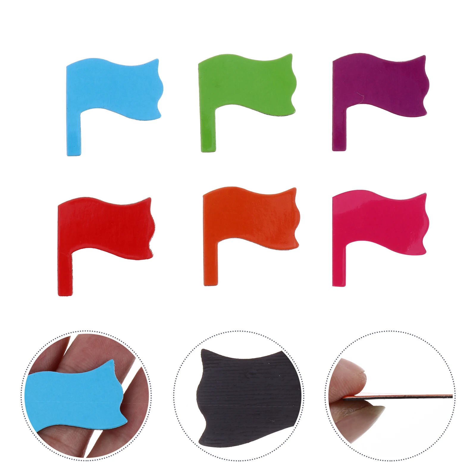 

30 pcs Flag Design Fridge Magnet Magnetic Sticker Home Refrigerator Decor Flag Shaped Magnet Sticker Adsorption