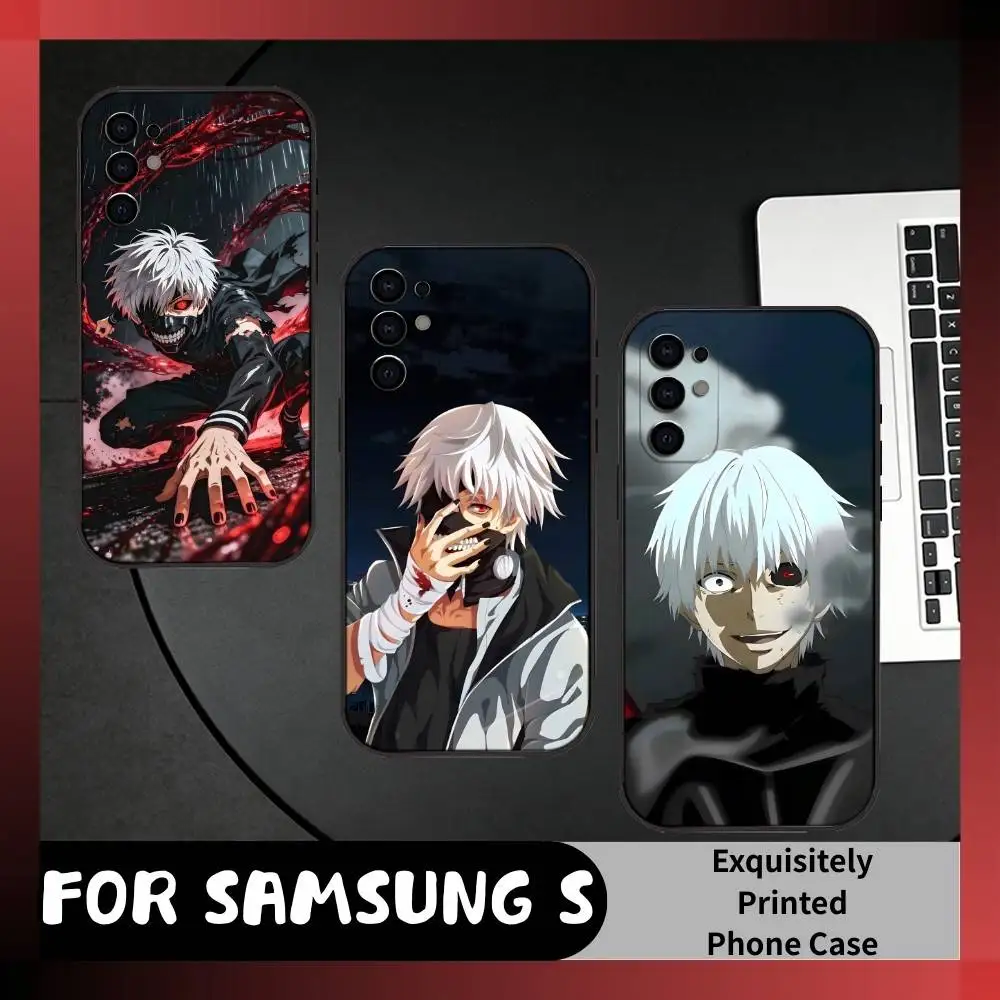Tokyo CCG K-Ken Anime K-Kaneki Phone Case For Samsung S25,S24,S21,S22,S23,S20,Ultra,S26,Plus,Fe,Note,5G Black Cover