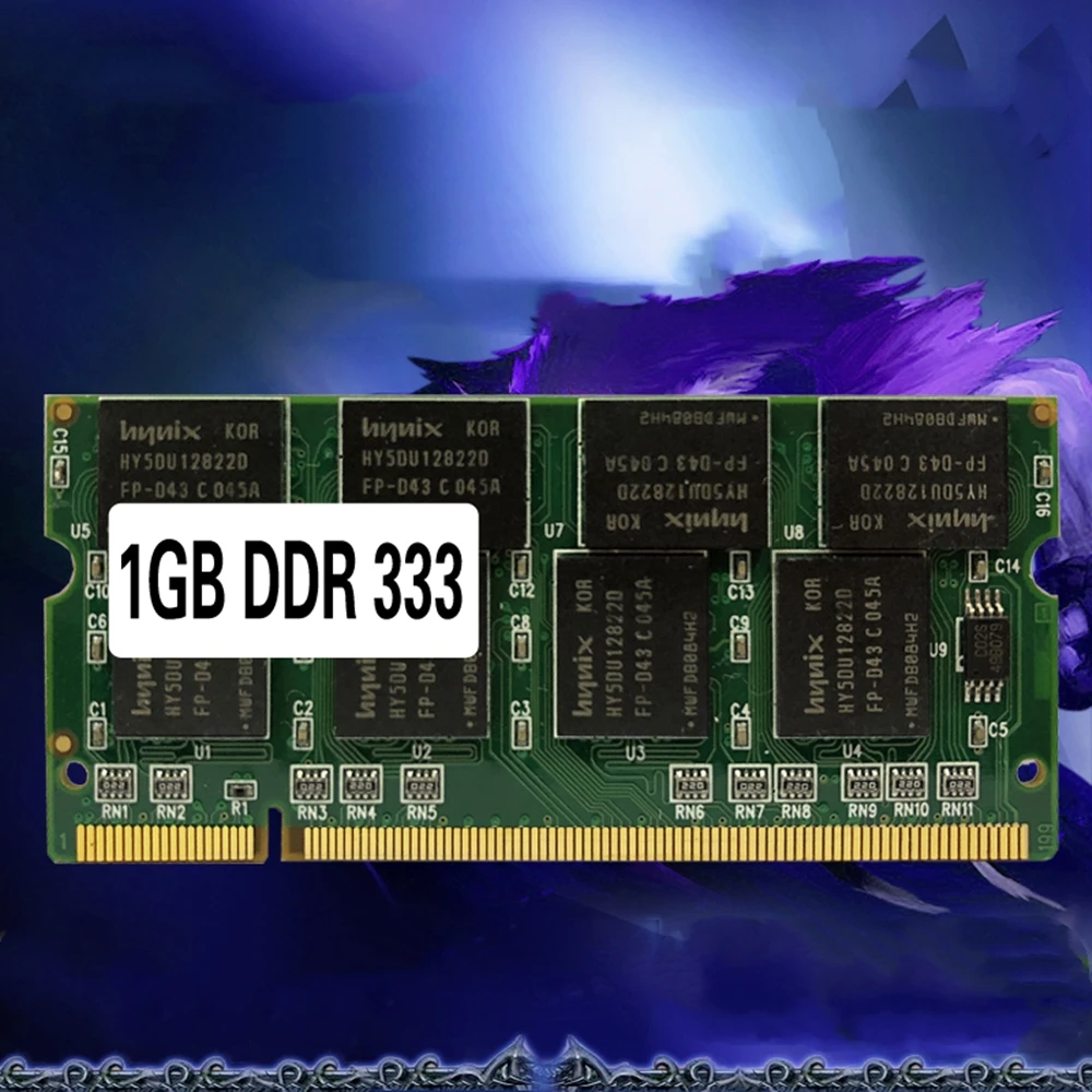 

Оперативная память для ноутбуков SO-DIMM PC2700 DDR 333 МГц 200PIN 1 ГБ / DDR1 DDR333 PC 2700 333 МГц 200 PIN