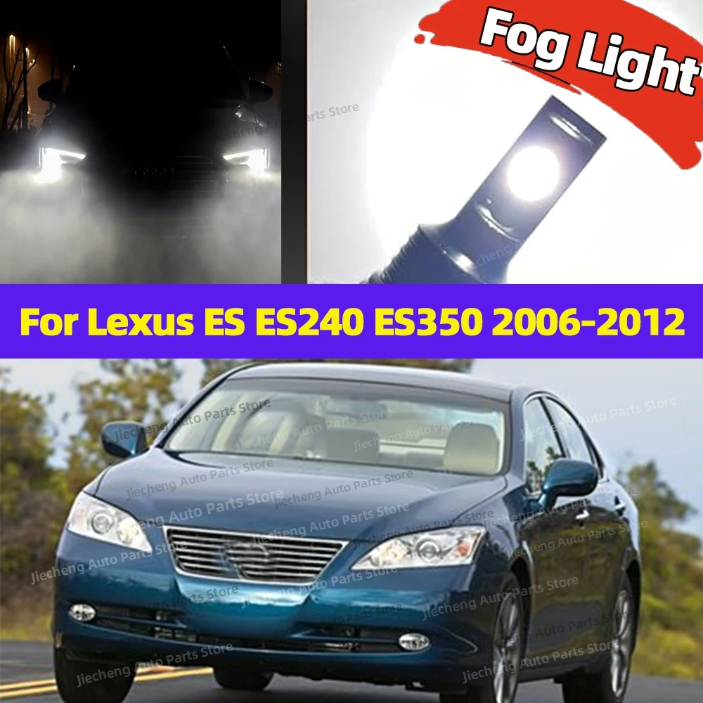 

2PCS Led Fog Light Bulb 6000K White Lamp For Lexus ES ES240 ES350 2006 2007 2008 2009 2010 2011 2012 Ultra Bright Plug 12V