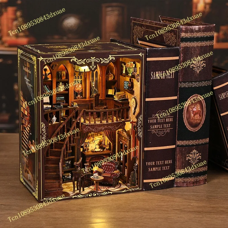 

Shuli DIY хижина древний рифм книжный магазин креативная 3D трехмерная миниатюрная сборка Shuli модель дома ручной работы дом