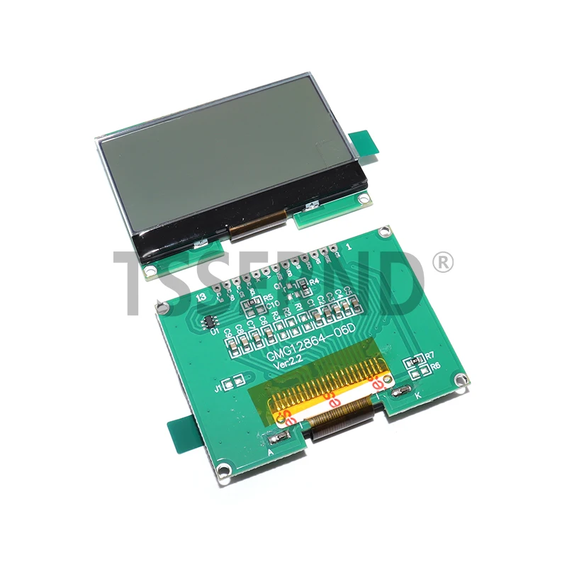 Lcd12864 12864-06D، 12864، وحدة LCD، COG، مع الخط الصيني، شاشة مصفوفة نقطية، واجهة SPI