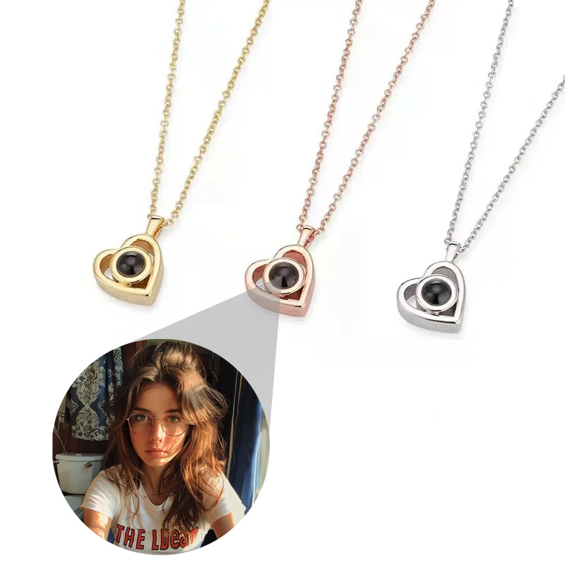 

Custom Heart-Shaped Photo Projection Necklace - 2025 Trending Personalized Jewelry Gift