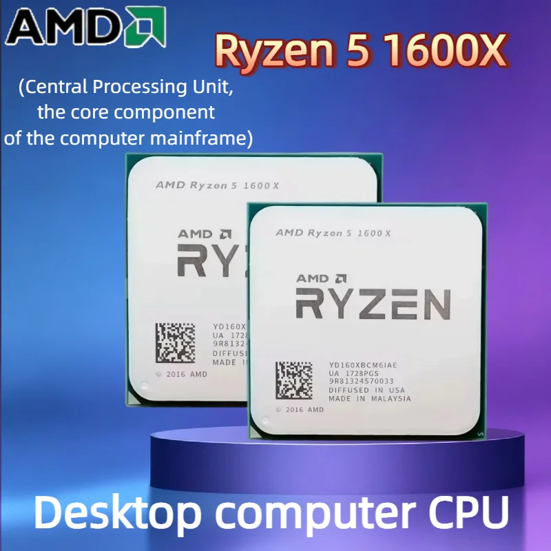 

AMD R5 1600X AMD Ryzen 5 1600X Six-Core Twelve-Thread 3.6 GHz CPU 95W L3=16M Socket AM4 In Stock
