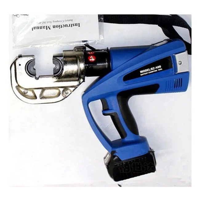 

High quality BZ-400 battery powered hydraulic crimping cable tool 120KN 16-400mm2 350 degree