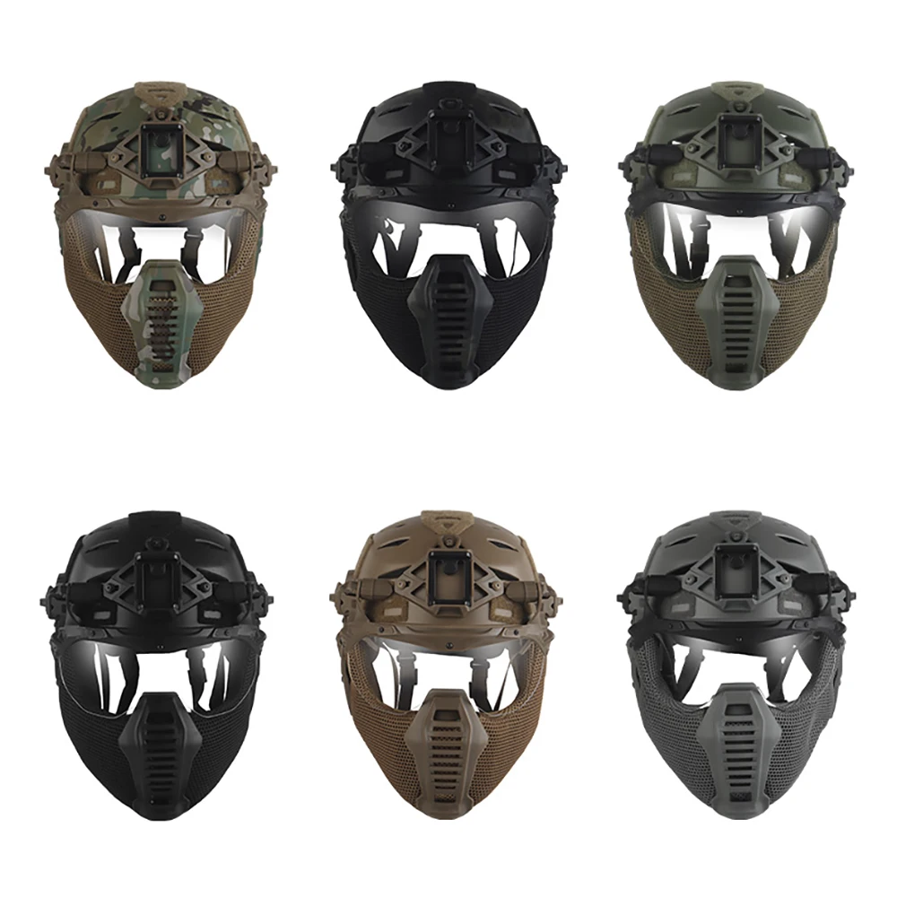 

Тактический шлем Wendy Ex 3.0 с модуляцией Съемная защитная маска для ушей Капа Полный защитный шлем