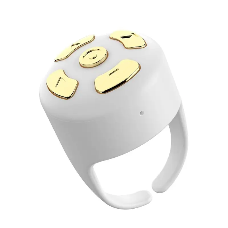 

Hot-Wireless Bluetooth Air Mouse Mobile Selfie Lazy Instant Remote Control Ring Music Video Controller For Laptop Phone B