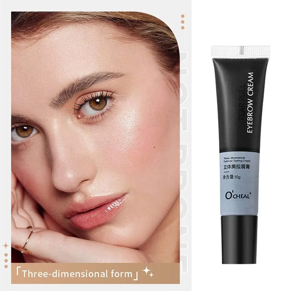 Peel Off Eye Makeup Semi Permanent EyeBrow 15-Minute Tint Cream Fast WaterproofEyebrow Tattoo Dyeing Eyebrow Gel G7H5