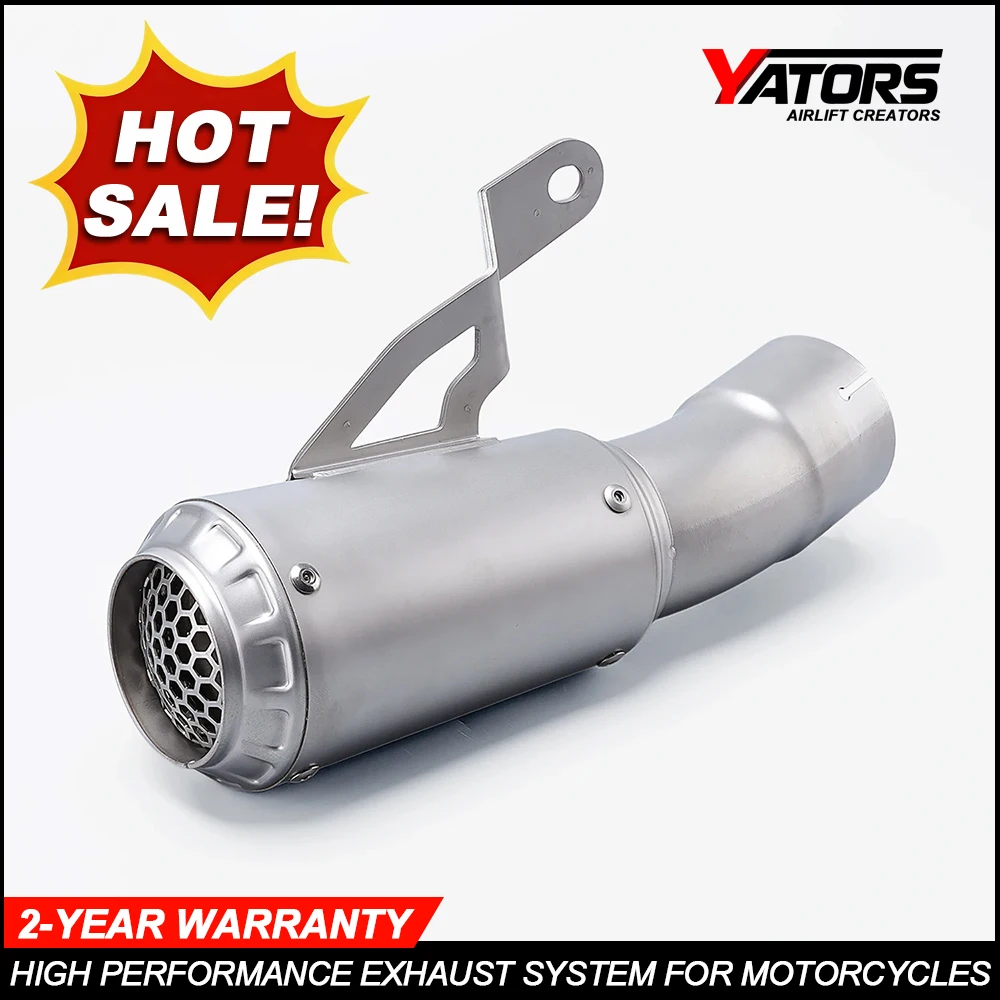 For  S1000 Motorcycle Exhaust Slip on Line for  S1000RR 2019-2025 S1000R 2021-2025  Racing Escape GP 60mm Muffler
