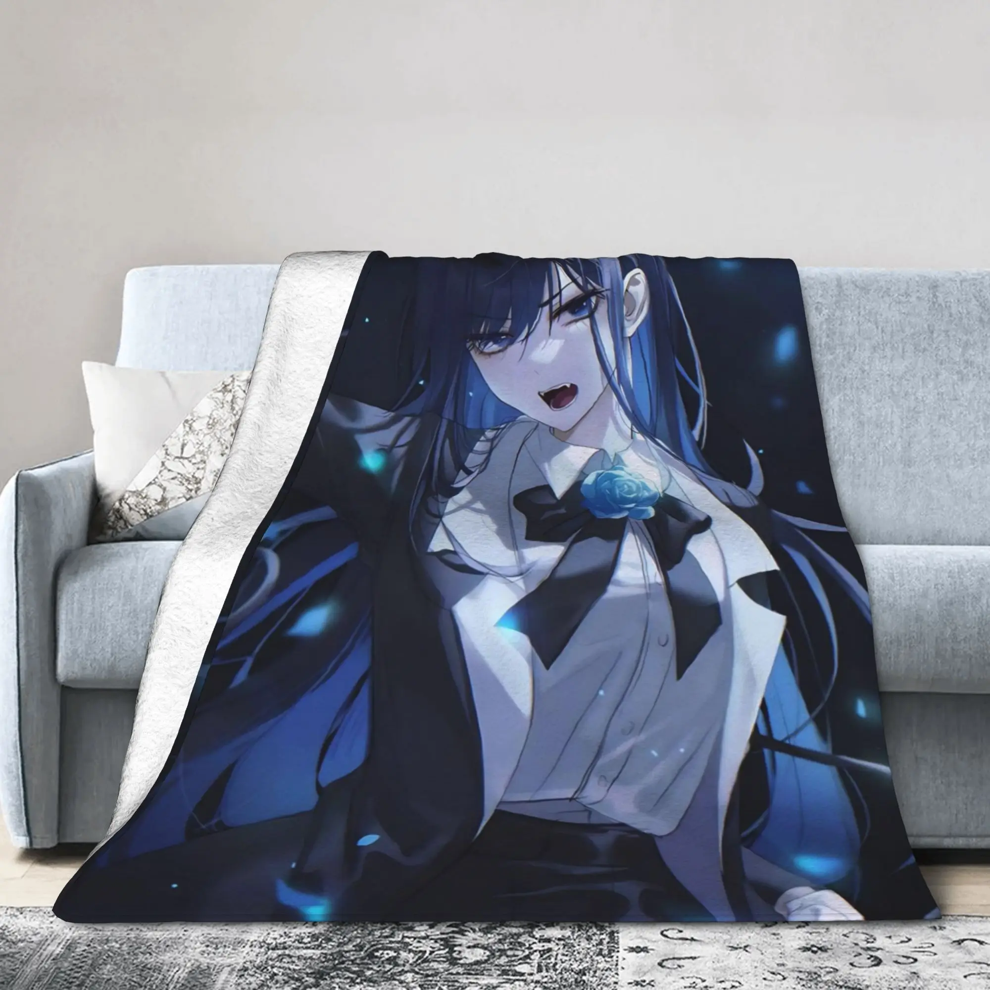 Ado Japanese Singer Blankets  Fleece Funny Warm Throw Blanket for Bedspread All Season