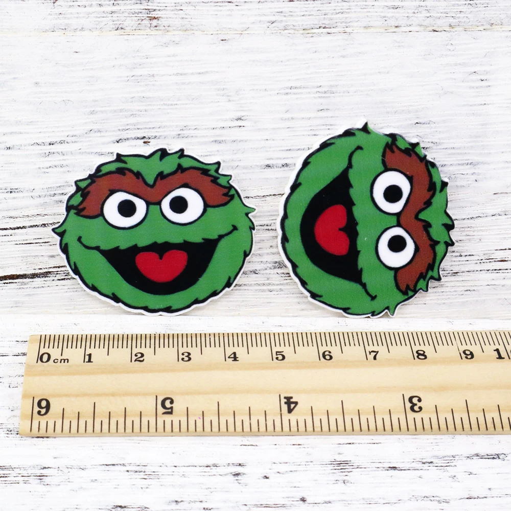 10pcs cookie monster Planar Resin Flatback Cartoon Resin for Crafts Jewelry Making Birthday Girl DIY Accessorie Headwear