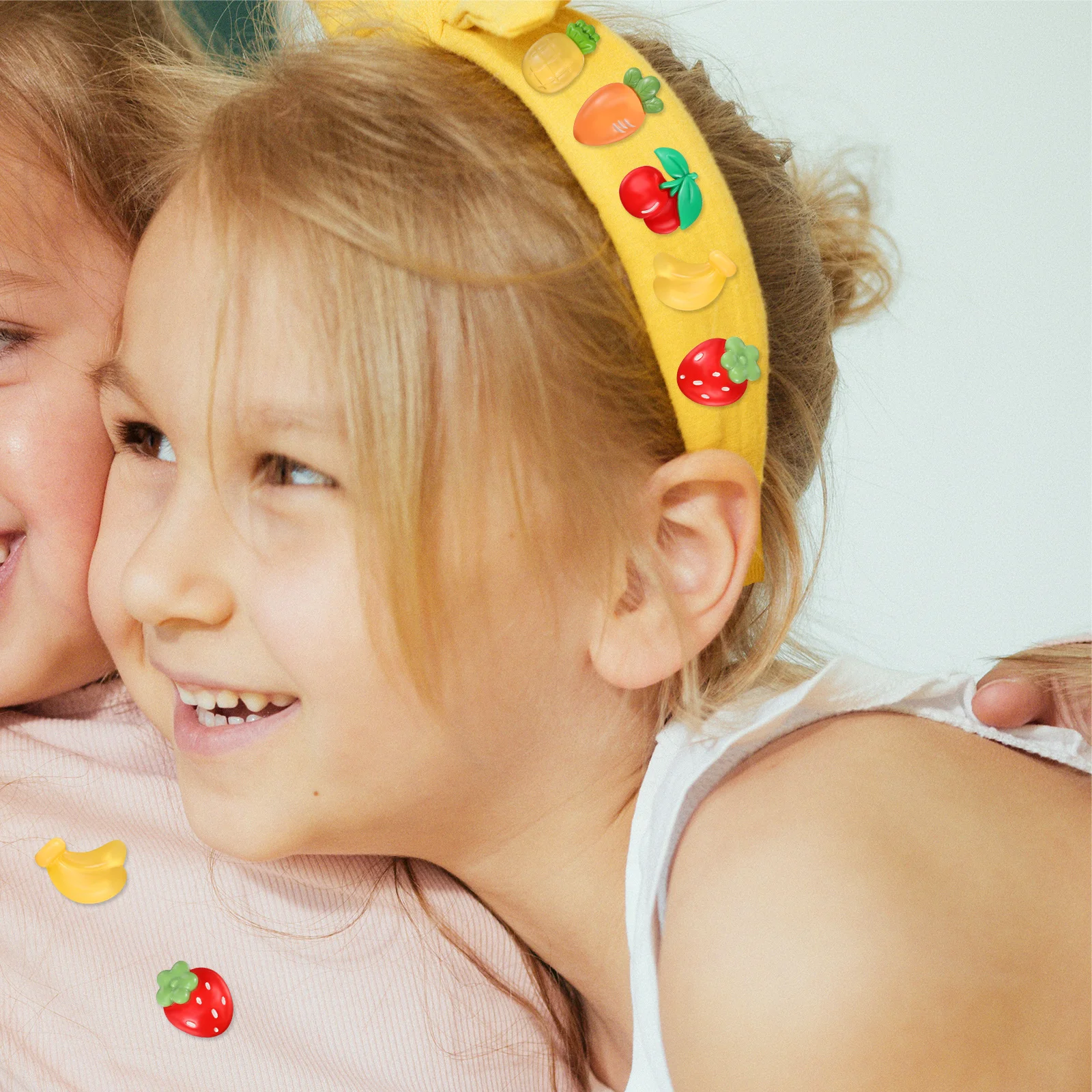 

100Pcs Resin Fruits Charms Flatback Beads for Jewelry Making Hair Accessories Decor Resin Charms Flatback Beads