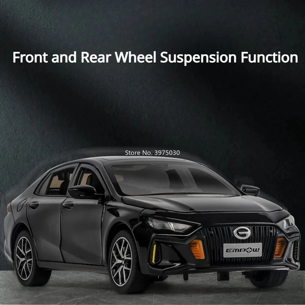 1:24 EMPOW Alloy Cars Models Toy with Light Music 6 Doors Opened Vehicle Wheel Pull Back Miniature Car for Boys Educational Toys