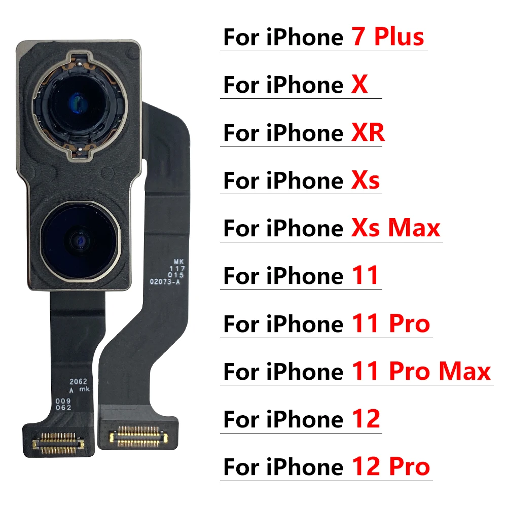 Rear Big Back Camera iPhone 11 12 Pro Max X XR XS Max Flex Cable Main Camera Module Replacement Parts