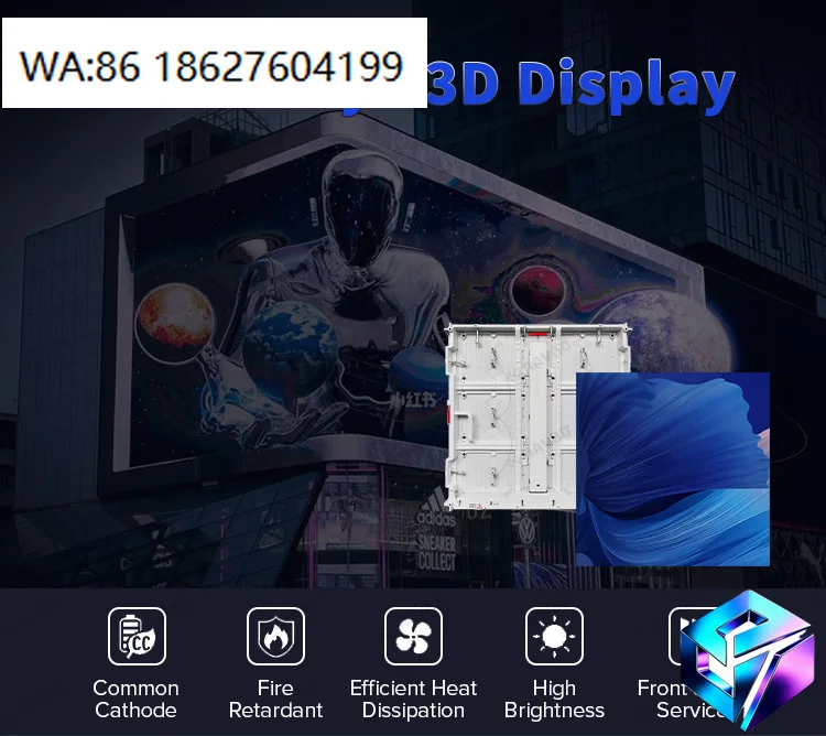 High Brightness High Refresh Outdoor Fixed LED Display Waterproof Column LED Advertising Screen For Seaside Commercial Use