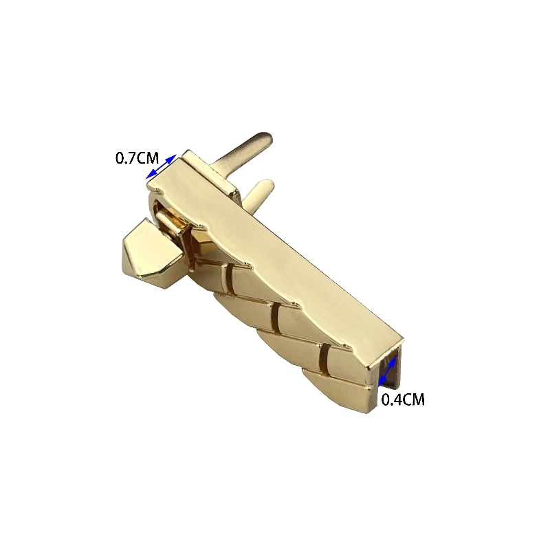 Rectangle Turn Lock for Women Handbags Closure Twist Locks for DIY Repair Bags Parts Hardware Accessories Zinc Alloy