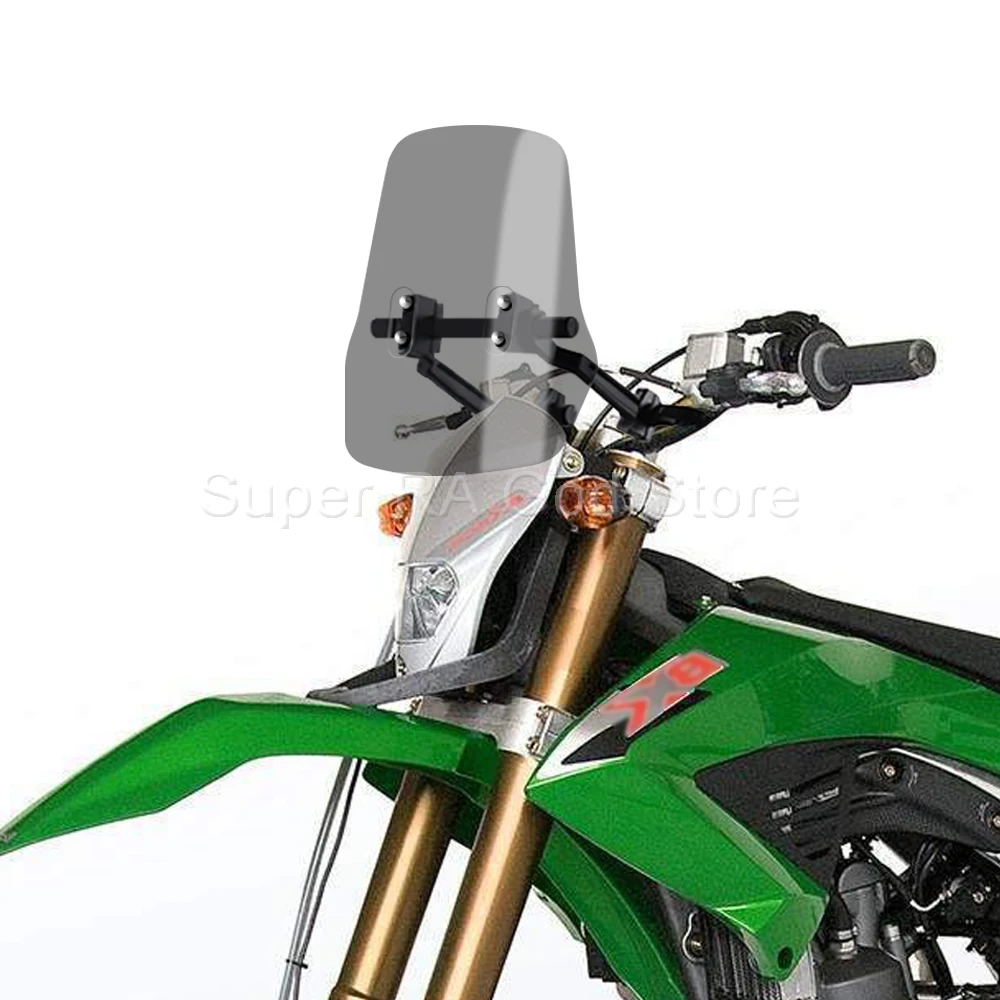 For Benelli BX449 cross BX 505 Adventure Motorcycle windshield with 12mm navigation bracket tube