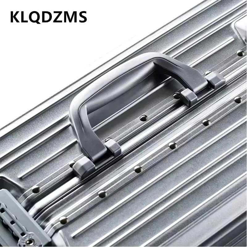 KLQDZMS Gepäck Neue Alle Aluminium Magnesium Legierung Boarding Box Herren Business Trolley Fall 20 "24" 26 "29 Zoll Roll Koffer