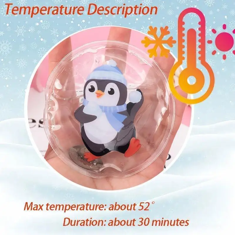 Hand Warmers Reusable Snap Heat Packs Penguin Pattern Reusable Snap Heat Pack Hand Warmers Click Hand Warmers Heat Pocket Hand