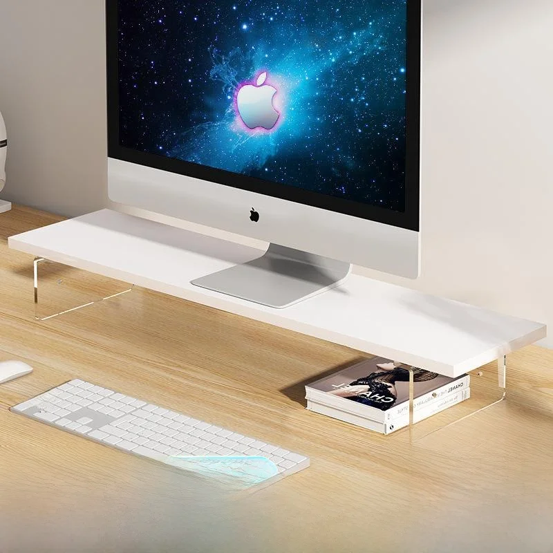 

Акриловая подставка для монитора, прозрачный органайзер для стола, плавающая подставка для экрана, американский стиль, декор для дома
