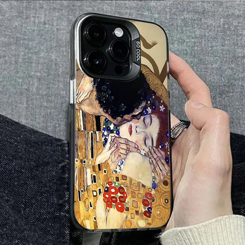 Klimt'S The Kiss Art Print Phone Case For Samsung Galaxy S26 S25 Note20 Ultra S24 S22 S21 Plus A55 A36 A56 A15 Cover Protection