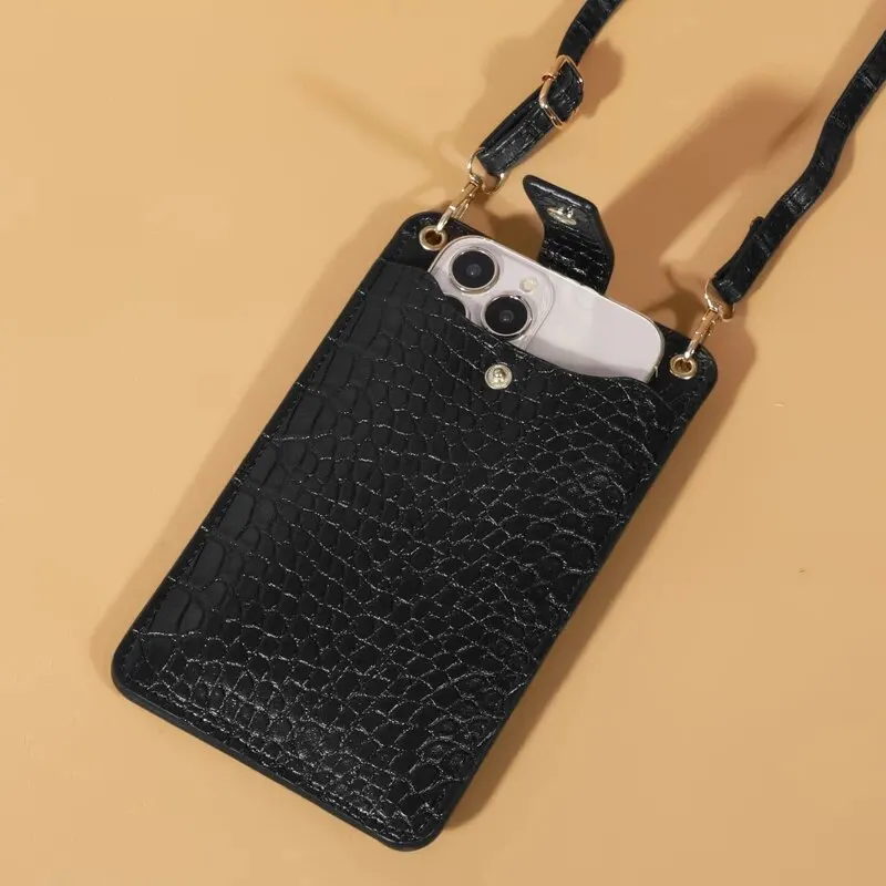 Damska Mini torba z PU skórzany portfel torba na ramię torba na ramię torba na telefon komórkowy — zdjęcie 6
