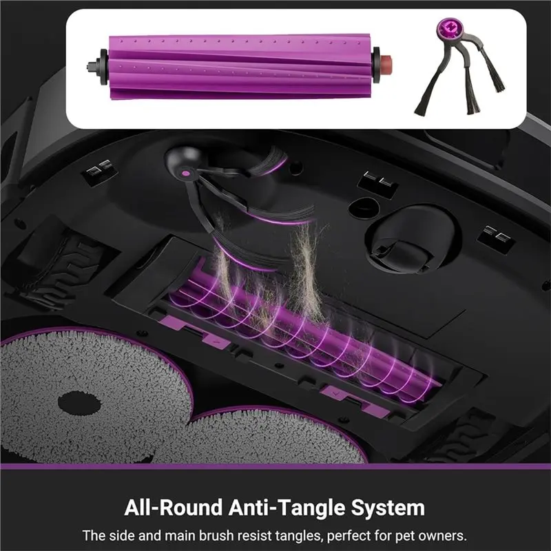 

Комплект аксессуаров M04K (25 шт.): основная и боковые щетки, салфетки для мытья полов, фильтры, мешки для сбора пыли для робота-пылесоса Eureka J15 Evo Ultra с функцией самоочистки