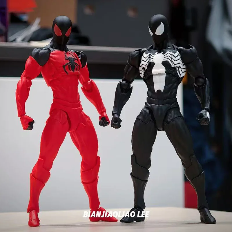 

Игрушки-пусеты, Человек-Паук, Симбиот, Веном, Черный Человек-Паук, Аниме, Фигурки, Модель для мальчиков, Коллекционные игрушки, подарки для детей