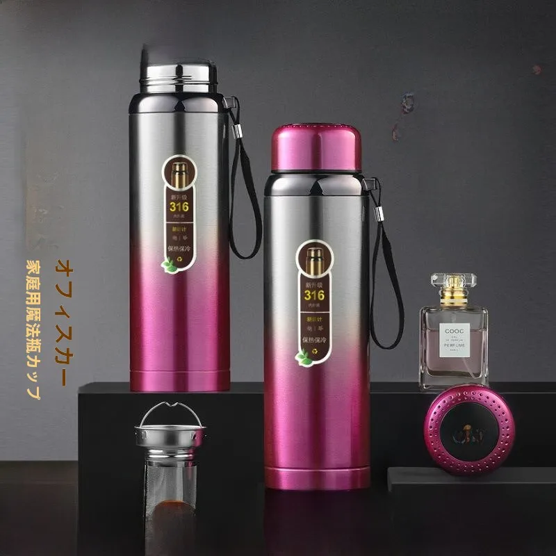

Large Capaci 000ml Stainl Steel 36 Insulated Water Bottle Portable Travel Tea Brewing Men's Women's Adult Drinking Cup