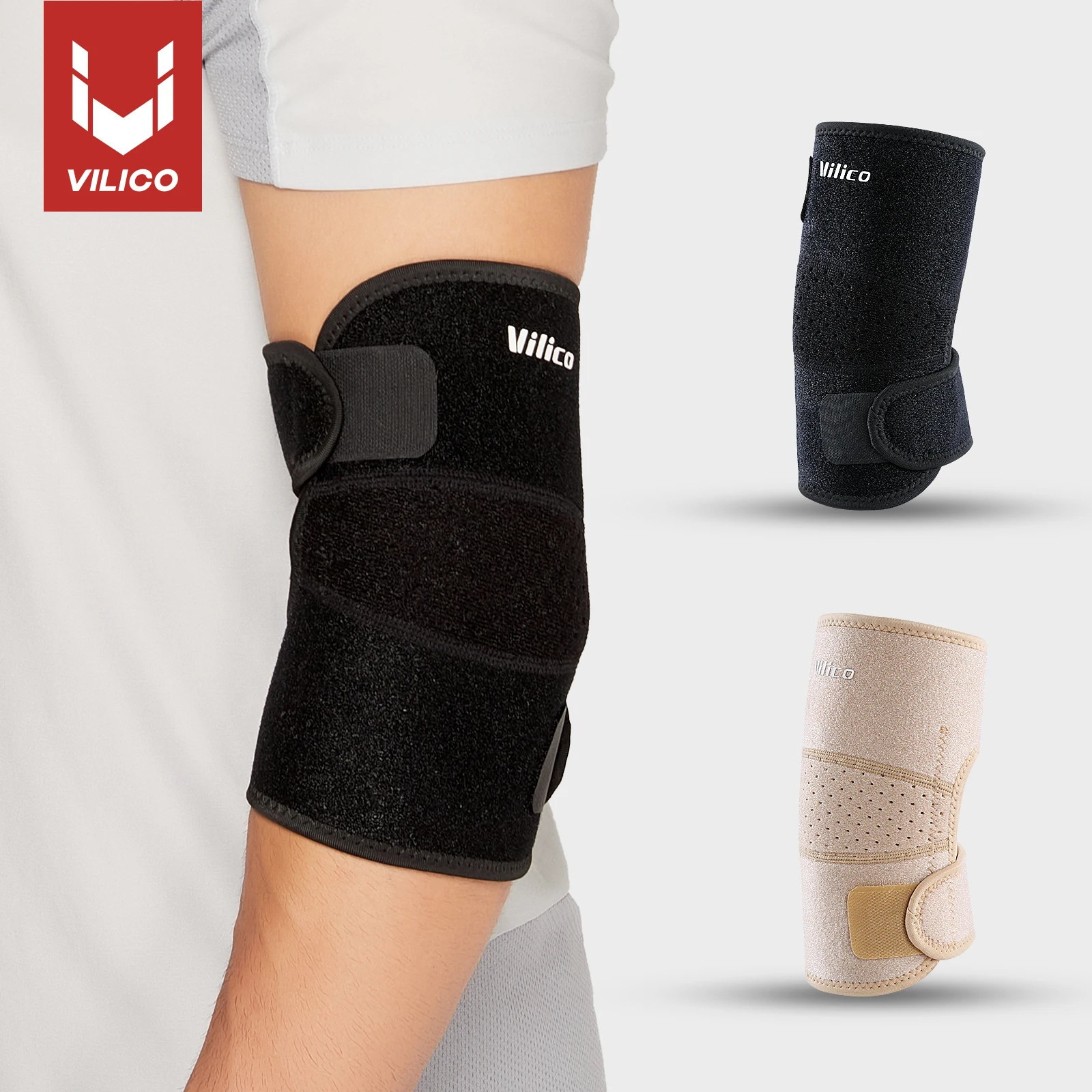 1 Pcs Breathable Elbow Pads Sports Fitness Protection Elbow Prevent Collision Adjustable Spring Support Arm Protection Washable