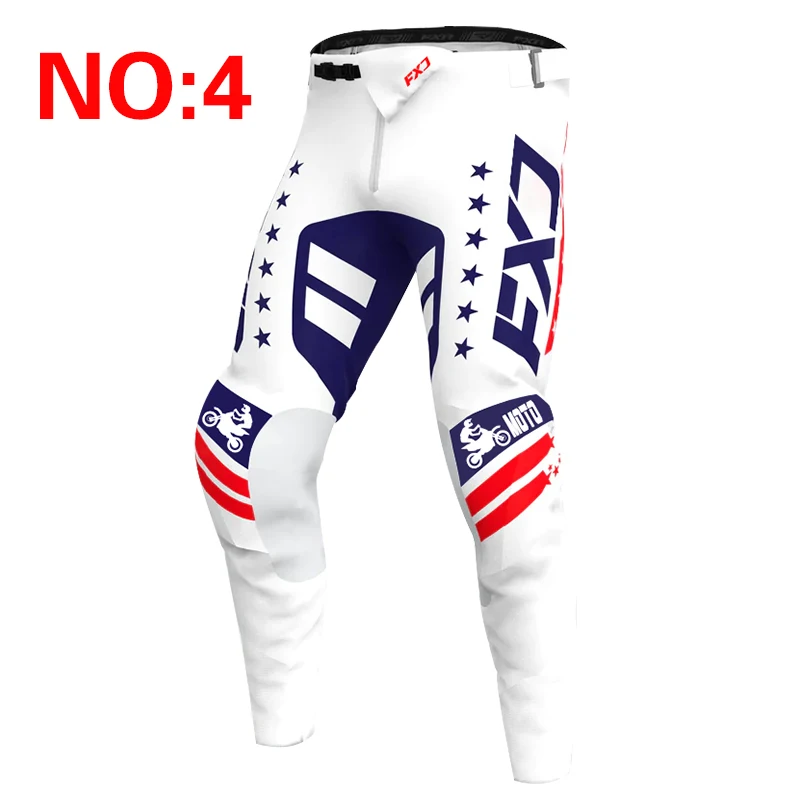 FXJ motocross pants Child teenagers adults MX pant DH MTB Dirt Bike ATV Enduro Children Moto gear set Off Road Equipment