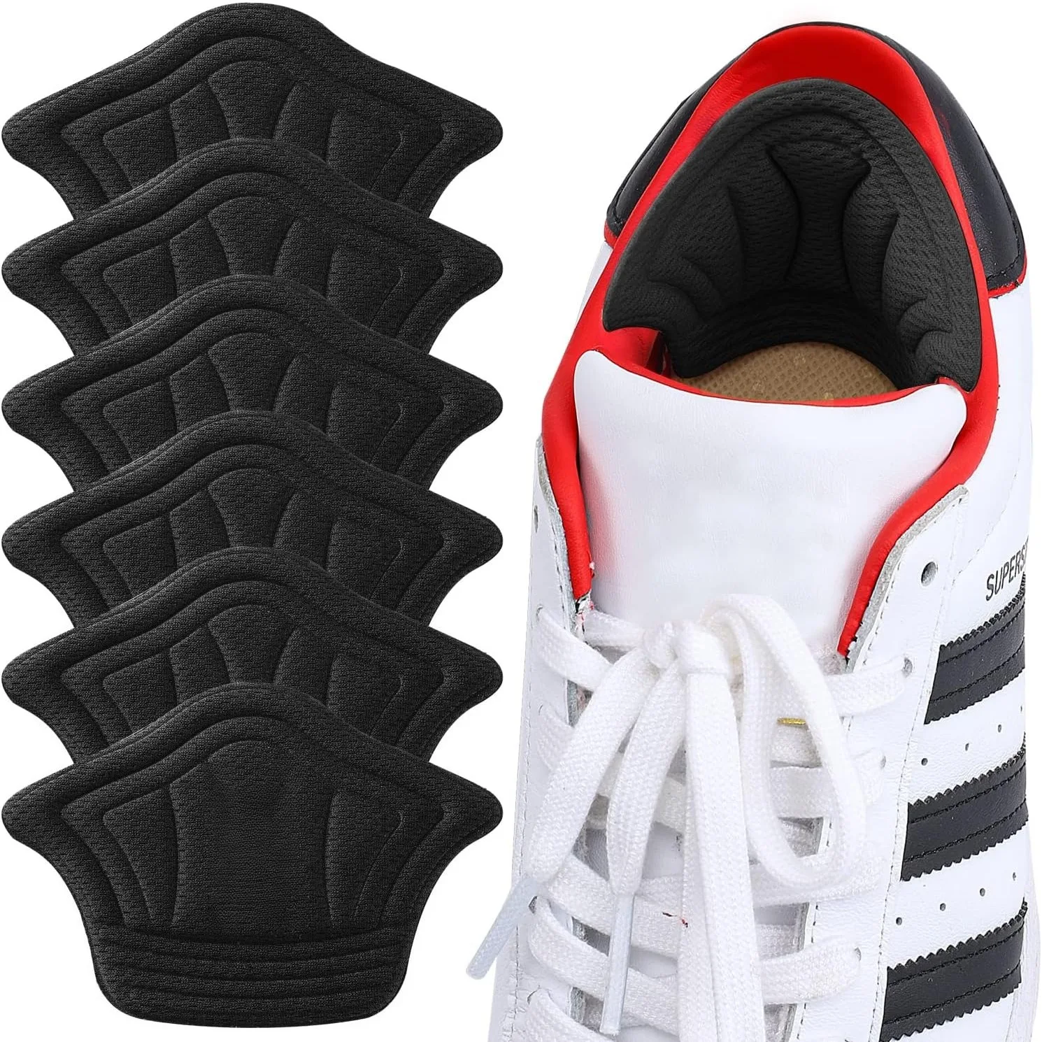 Coussinets adhésifs pour talons arrière, Inserts de poignées de talon, chaussures amples, bottes trop grandes, protège-talons réutilisables, doublures pour femmes et hommes, améliore la chaussure