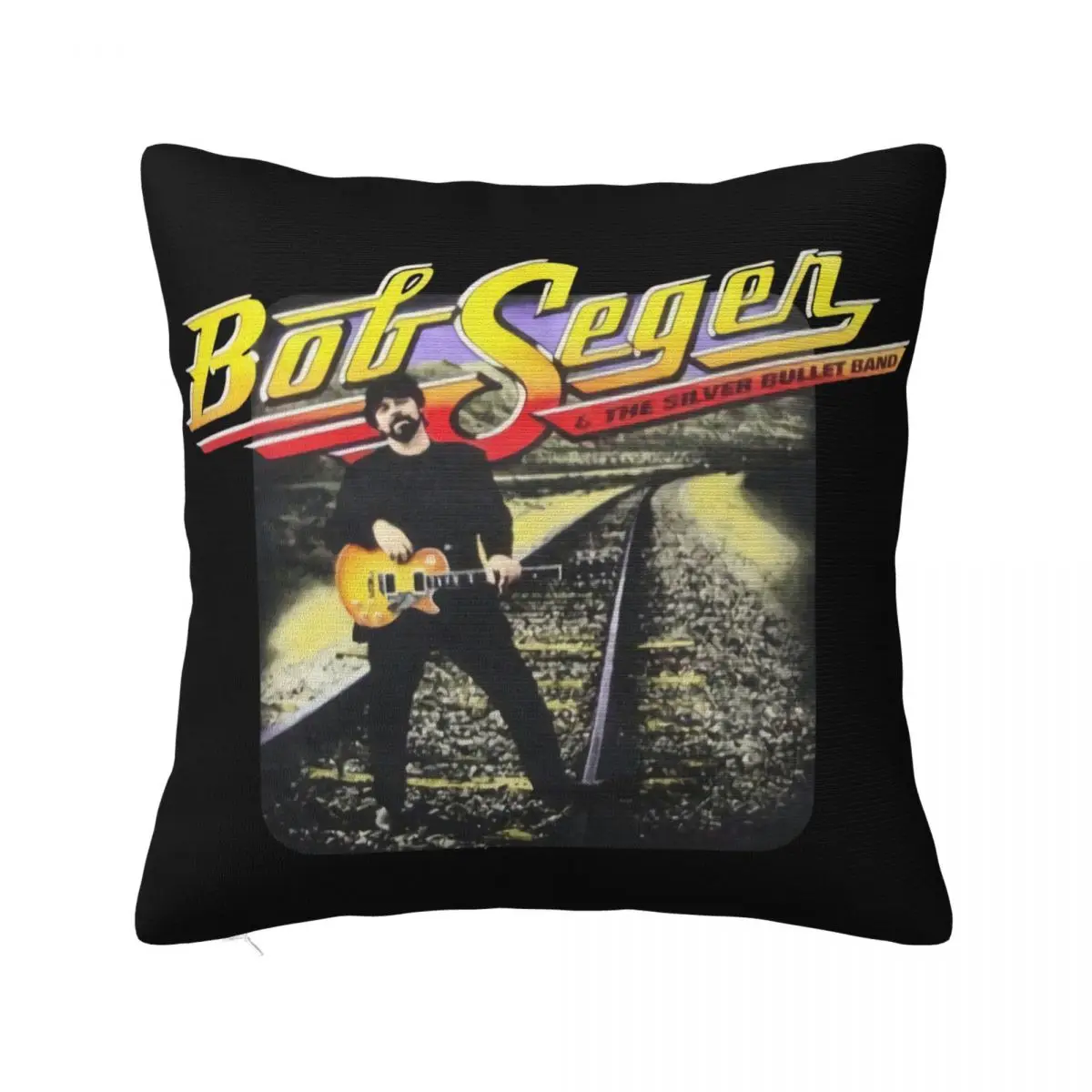 90S Bob Seger Silver Bullet Band Rock Roll Never Forgets Concert Promotion Latest Pillow Case