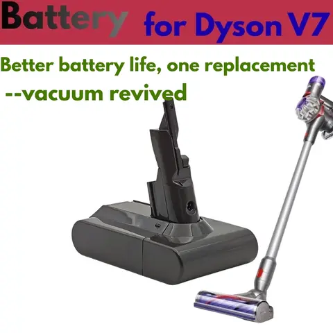 100% New Dyson V7 Battery 21.6V  Li-lon Battery for Dyson V7/SV11 series Battery For Dyson V7 Vacuum Cleaner Replacement battery