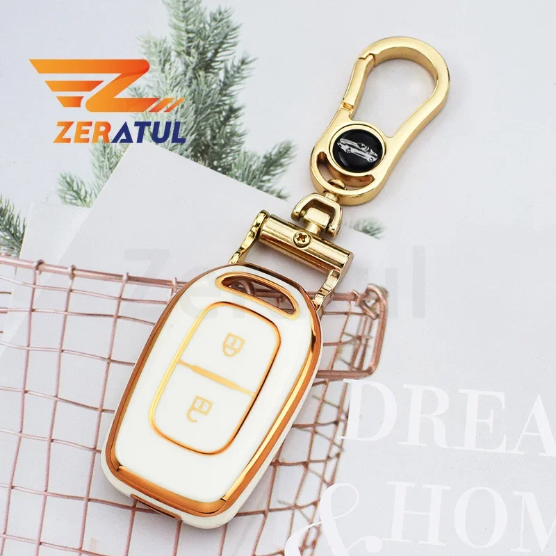 Funda de TPU para llave de coche, funda para Renault Duster Dokker Logan Stepway Clio 5 SS2 Renault TWingo para Dacia Sandero Stepway Logan Duster